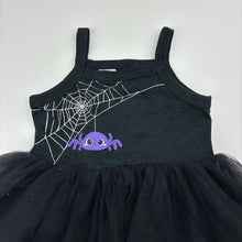 Load image into Gallery viewer, Girls Baby Berry, Halloween Spider tutu romper, FUC, size 0,  
