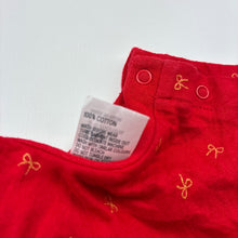 Load image into Gallery viewer, Girls Anko, red cotton romper dress, GUC, size 00, L: 33cm