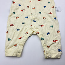 Load image into Gallery viewer, Boys Uniqlo, cotton romper, tractors, EUC, size 000,  
