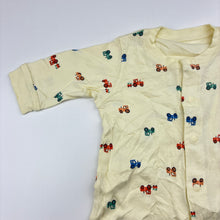 Load image into Gallery viewer, Boys Uniqlo, cotton romper, tractors, EUC, size 000,  