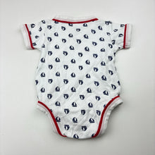 Load image into Gallery viewer, Boys Target, cotton bodysuit / romper, sailboats, GUC, size 000,  