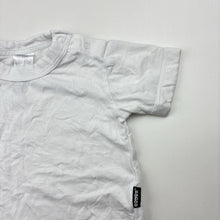 Load image into Gallery viewer, Unisex Bonds, white stretchy tee / top, EUC, size 000,  