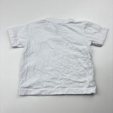 Load image into Gallery viewer, Unisex Bonds, white stretchy tee / top, EUC, size 000,  