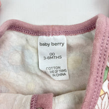 Load image into Gallery viewer, Girls Baby Berry, soft cotton romper, GUC, size 00,  