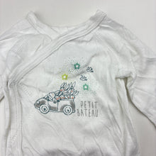Load image into Gallery viewer, Unisex Petit Bateau, lightweight cotton bodysuit / romper, GUC, size 000,  