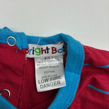 Load image into Gallery viewer, Boys Bright Bots, striped cotton romper, dog, EUC, size 0,  