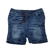 Load image into Gallery viewer, Boys Dymples, soft feel knit denim shorts, elasticated, GUC, size 2,  