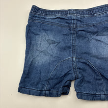 Load image into Gallery viewer, Boys Dymples, soft feel knit denim shorts, elasticated, GUC, size 2,  