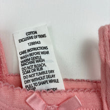 Load image into Gallery viewer, Girls Dymples, pink pointelle cotton singletsuit romper, EUC, size 0000,  
