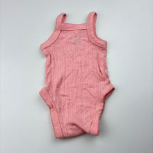 Load image into Gallery viewer, Girls Dymples, pink pointelle cotton singletsuit romper, EUC, size 0000,  