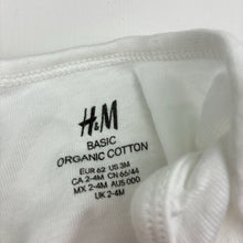 Load image into Gallery viewer, Unisex H&amp;M, organic cotton bodysuit / romper, EUC, size 000,  
