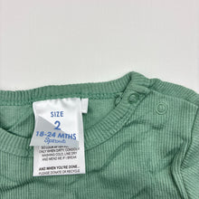 Load image into Gallery viewer, Unisex Sprout, ribbed organic cotton blend bodysuit / romper, EUC, size 2,  