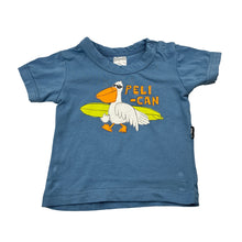 Load image into Gallery viewer, Unisex Bonds, stretchy tee / top, pelican, EUC, size 000,  