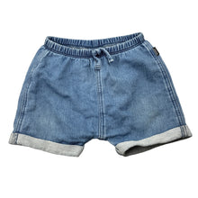 Load image into Gallery viewer, Unisex Bonds, ORIGINALS knit denim shorts, elasticated, FUC, size 1,  