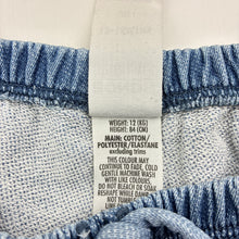 Load image into Gallery viewer, Unisex Bonds, ORIGINALS knit denim shorts, elasticated, FUC, size 1,  