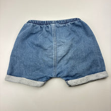 Load image into Gallery viewer, Unisex Bonds, ORIGINALS knit denim shorts, elasticated, FUC, size 1,  