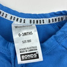 Load image into Gallery viewer, Unisex Bonds, zip wondersuit / zippy / romper, GUC, size 000,  