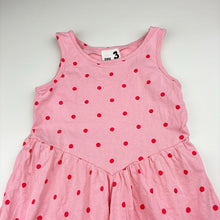 Load image into Gallery viewer, Girls Cotton On, pink cotton sleeveless dress, EUC, size 3, L: 50cm