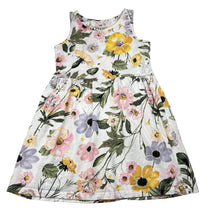 Load image into Gallery viewer, Girls H&amp;M, floral cotton summer dress, FUC, size 3-4, L: 54cm
