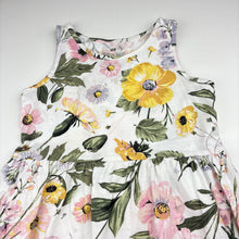 Load image into Gallery viewer, Girls H&amp;M, floral cotton summer dress, FUC, size 3-4, L: 54cm