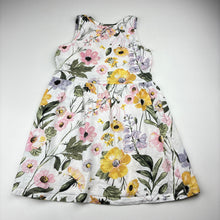 Load image into Gallery viewer, Girls H&amp;M, floral cotton summer dress, FUC, size 3-4, L: 54cm