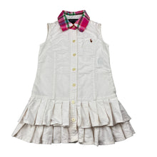 Load image into Gallery viewer, Girls Ralph Lauren, cotton shirt dress, light marks on front, FUC, size 2, L: 44cm