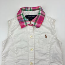 Load image into Gallery viewer, Girls Ralph Lauren, cotton shirt dress, light marks on front, FUC, size 2, L: 44cm