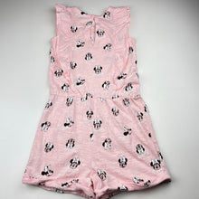 Load image into Gallery viewer, Girls Disney, Minnie Mouse cotton playsuit, EUC, size 7,  