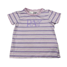 Load image into Gallery viewer, Girls Peter Alexander, striped stretchy pyjama top, GUC, size 2,  