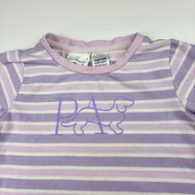 Load image into Gallery viewer, Girls Peter Alexander, striped stretchy pyjama top, GUC, size 2,  