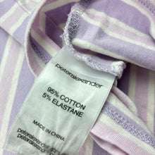 Load image into Gallery viewer, Girls Peter Alexander, striped stretchy pyjama top, GUC, size 2,  