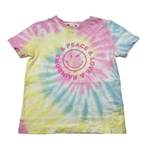 Load image into Gallery viewer, Girls Cotton On, tie dyed cotton tee / top, small mark on back, FUC, size 3,  