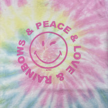 Load image into Gallery viewer, Girls Cotton On, tie dyed cotton tee / top, small mark on back, FUC, size 3,  