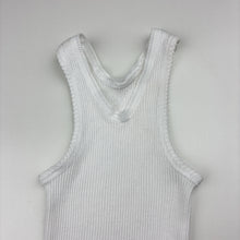 Load image into Gallery viewer, Unisex Bonds, white ribbed cotton singlet top, FUC, size 1,  
