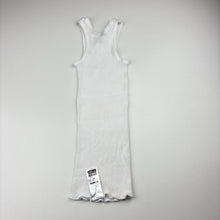Load image into Gallery viewer, Unisex Bonds, white ribbed cotton singlet top, FUC, size 1,  