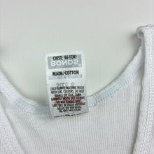 Load image into Gallery viewer, Unisex Bonds, white cotton chesty singlet top, GUC, size 8,  