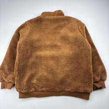 Load image into Gallery viewer, Boys lined, brown fleece sweater, lion, EUC, size 6,  