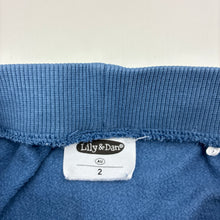Load image into Gallery viewer, Boys Lily &amp; Dan, fleece lined lightweight cotton pants, elasticated, FUC, size 2,  