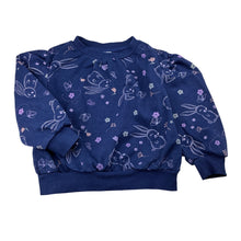 Load image into Gallery viewer, Girls Mango, navy fleece lined sweater / jumper, pilling, FUC, size 4,  