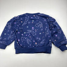 Load image into Gallery viewer, Girls Mango, navy fleece lined sweater / jumper, pilling, FUC, size 4,  