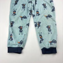 Load image into Gallery viewer, Unisex Anko, fleece pyjama pants / bottoms, rabbits, FUC, size 5,  