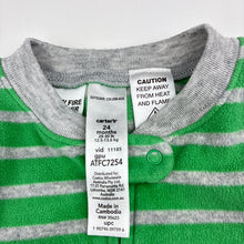 Load image into Gallery viewer, Boys Carters, fleece zip coverall / romper, dinosaur, GUC, size 2,  