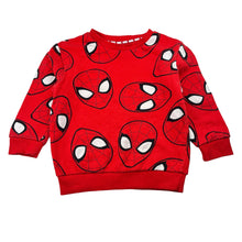 Load image into Gallery viewer, Boys George, Marvel, Spiderman cotton sweater / jumper, wash fade, pilling &amp; small marks, FUC, size 2-3,  