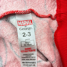 Load image into Gallery viewer, Boys George, Marvel, Spiderman cotton sweater / jumper, wash fade, pilling &amp; small marks, FUC, size 2-3,  