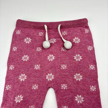 Load image into Gallery viewer, Girls purebaby, organic cotton / wool knit leggings / bottoms, GUC, size 2,  