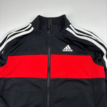 Load image into Gallery viewer, Unisex Adidas, zip up track top, pilling &amp; small catches, FUC, size 7-8,  