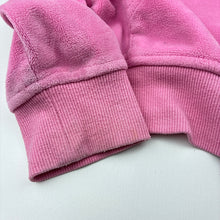 Load image into Gallery viewer, Girls KID, velour zip hoodie sweater, *discolouration on cuffs, marks on sleeves*, FUC, size 6,  