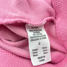 Load image into Gallery viewer, Girls KID, velour zip hoodie sweater, *discolouration on cuffs, marks on sleeves*, FUC, size 6,  