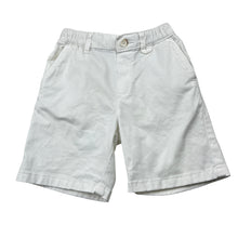 Load image into Gallery viewer, Boys Zara, white stretch cotton shorts, adjustable, FUC, size 4,  