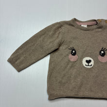 Load image into Gallery viewer, Girls H&amp;M, soft feel knitted cotton sweater / jumper, EUC, size 00,  
